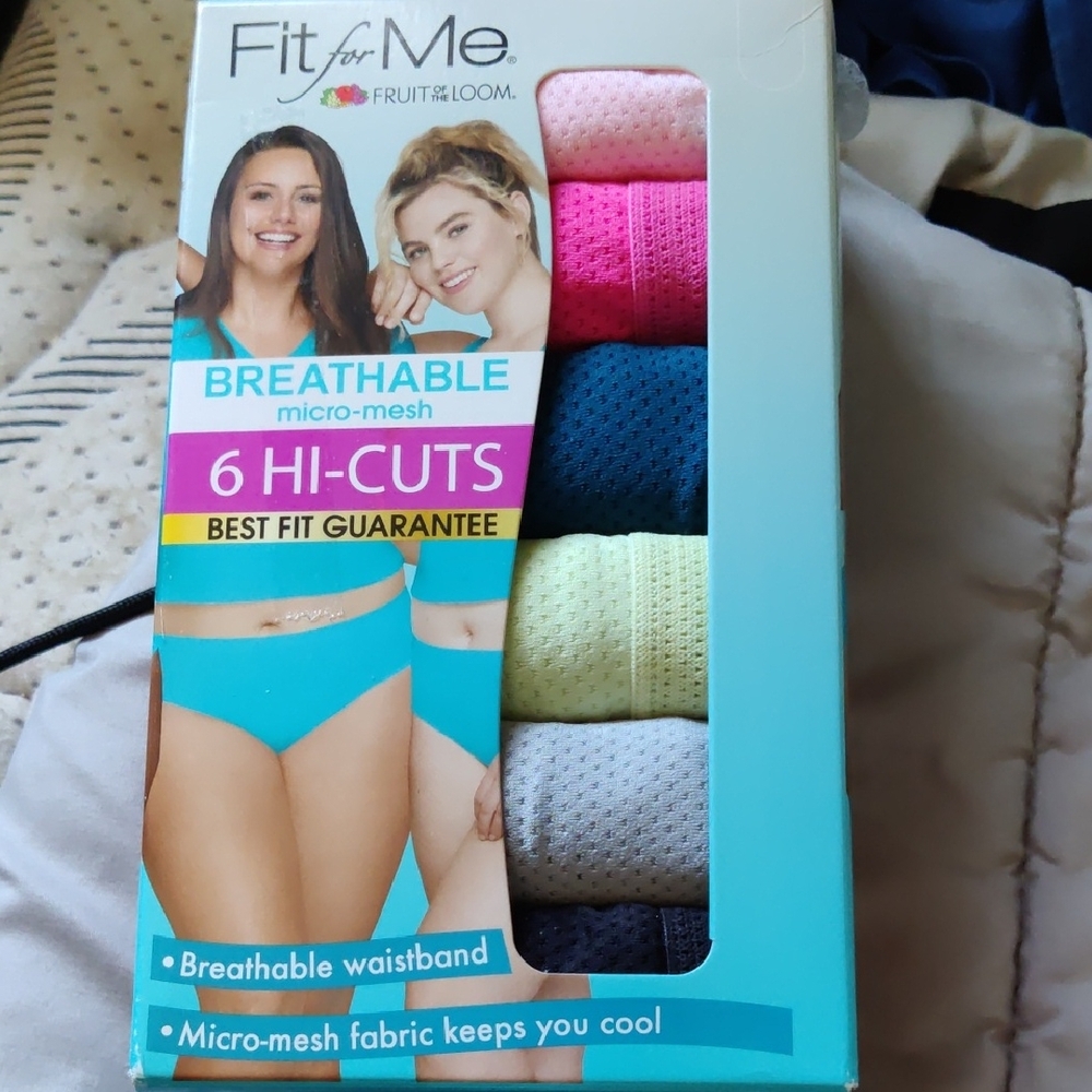 Fruit of the Loom Breathable Micro-Mesh Hi-Cuts 6-Pack